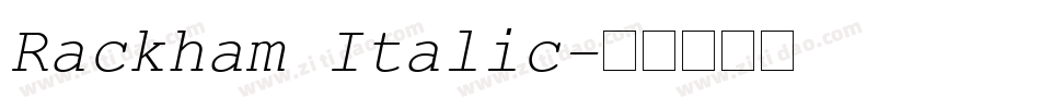 Rackham Italic字体转换